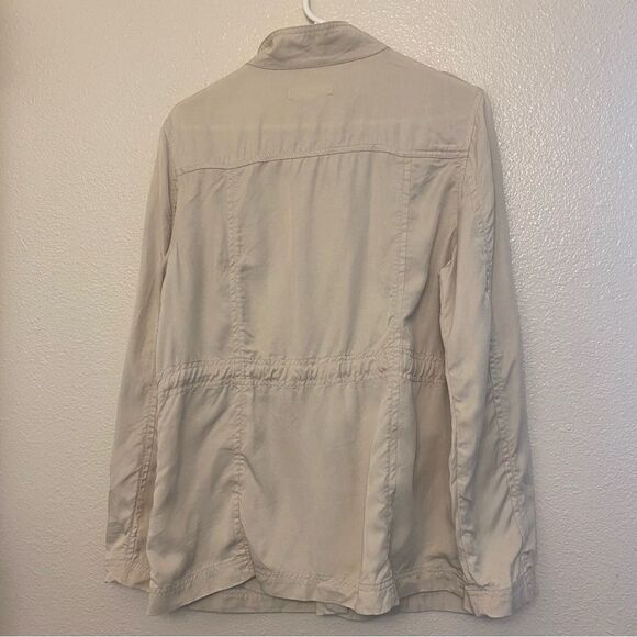 Workshop republic Women’s  Military Cargo Utility Jacket 100% lyocell tencel M - Picture 2 of 9